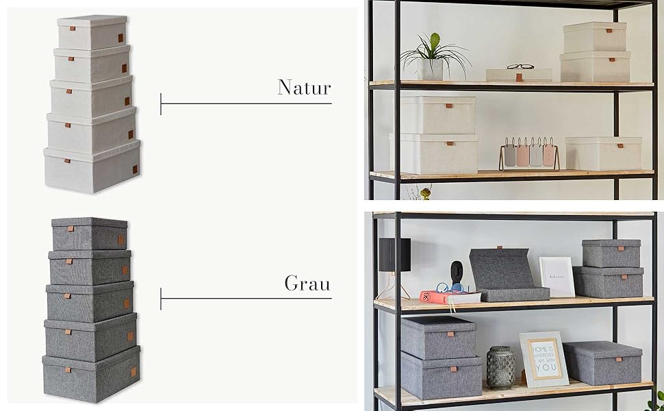 Преміум велика коробка для зберігання з кришкою LOVE IT STORE IT, тканинна, беж, 62x37,5x39 см, для вітальні