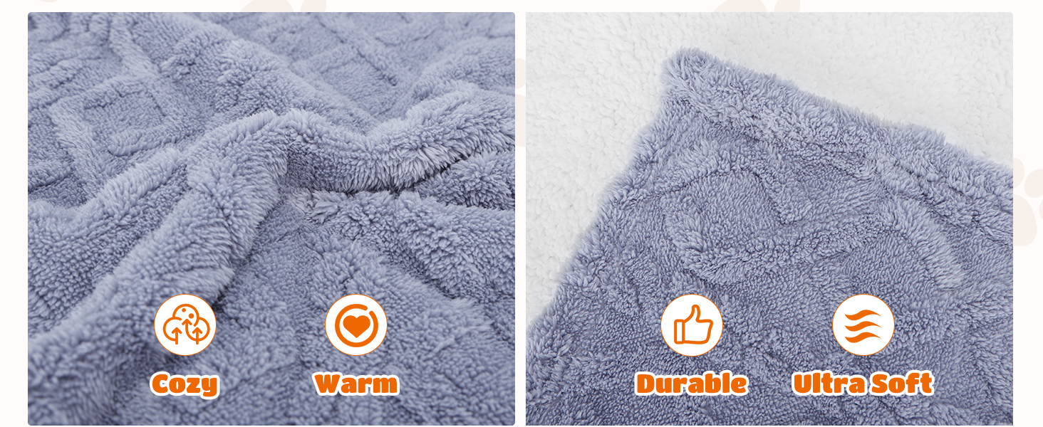 Водонепроникний коврик для собак Nobleza XXL (203 x 152 см), м'який та пухнастий, для собак та котів, можна прати в пральній машині, двосторонній чохол для захисту дивану, (M (100 x 75 см), світло-блакитний)