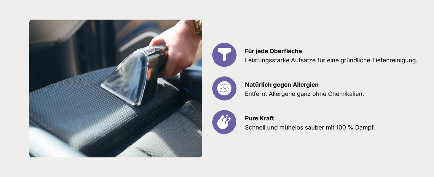 Професійний мийний пилосос Motionflow PRO з паровою функцією – 1700W, для килимів, меблів та авто. Самоочищення, пароочисник для дому та офісу