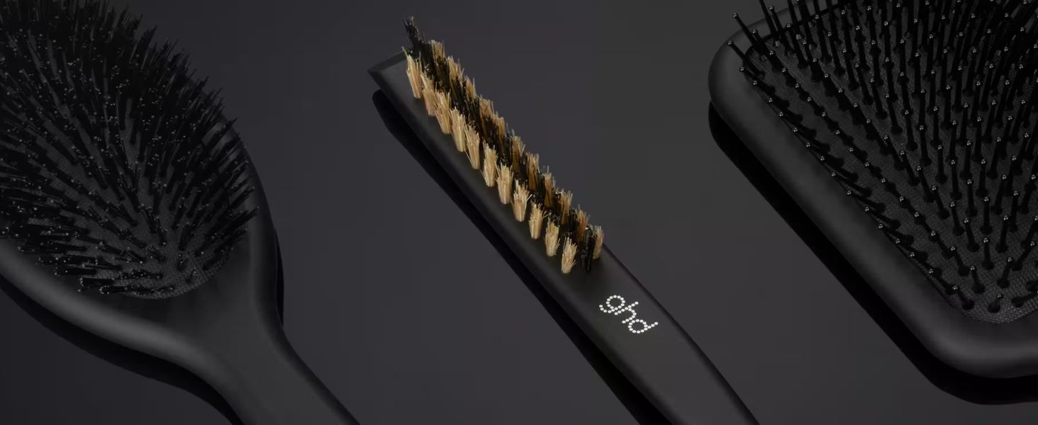 Грайлища GHD The All-Rounder - щітка-гребінець для волосся: розплутування, випрямлення, сушка та легке укладання, без статичної електрики, шовковиста, гладкий фініш, для всіх типів волосся, компактний розмір для подорожей