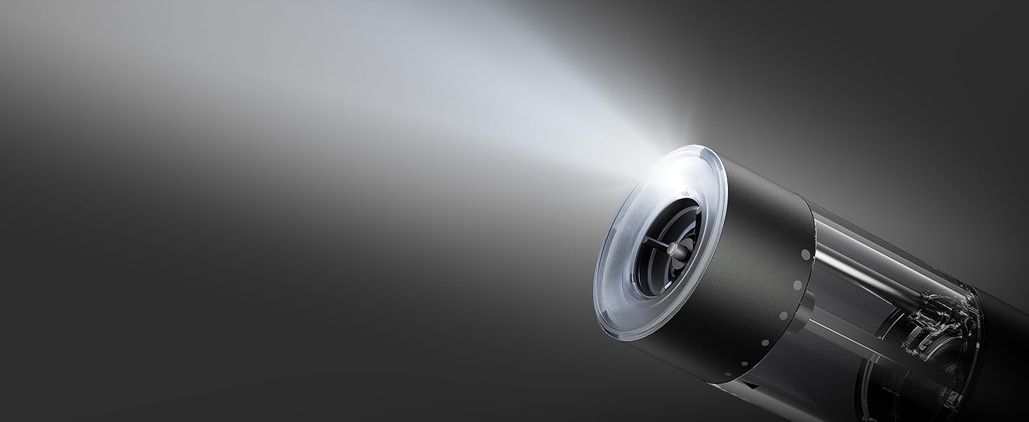 Електрична мельниця для солі та перцю FORLIM, USB-зарядка, регулювання помелу, 7 ступенів, 2 шт. (чорний+білий)