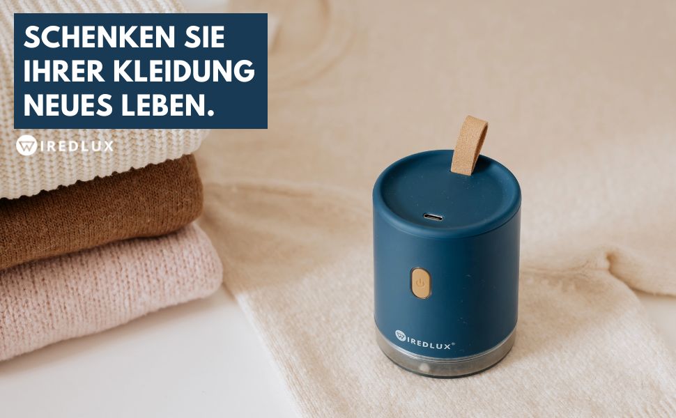 Електричний видалення ворсу з одягу - Fusselrasierer, компактний та портативний, USB, Dual Protection (Oslo-blue)