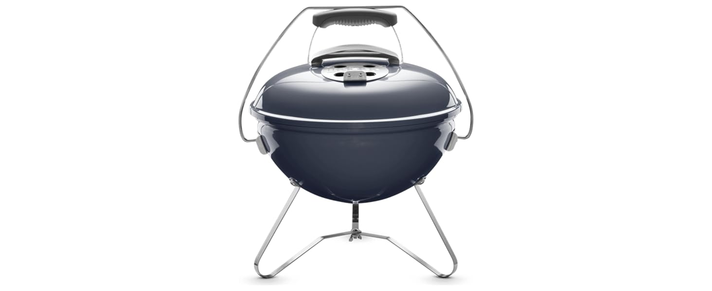 Вугільний гриль Weber Smokey Joe Premium, 37 см, портативний, емальований, Slate Blue