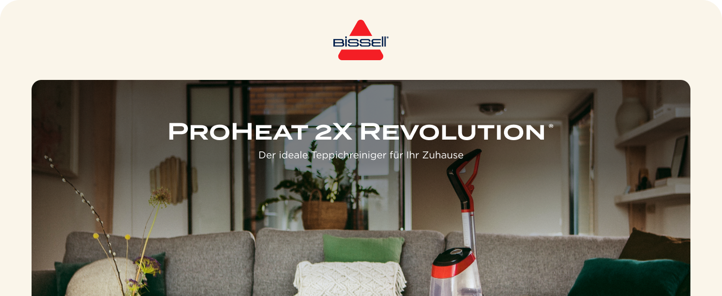 BISSELL ProHeat 2X Revolution: професійний мийник килимів та м'яких меблів з HeatWave технологією, 800W