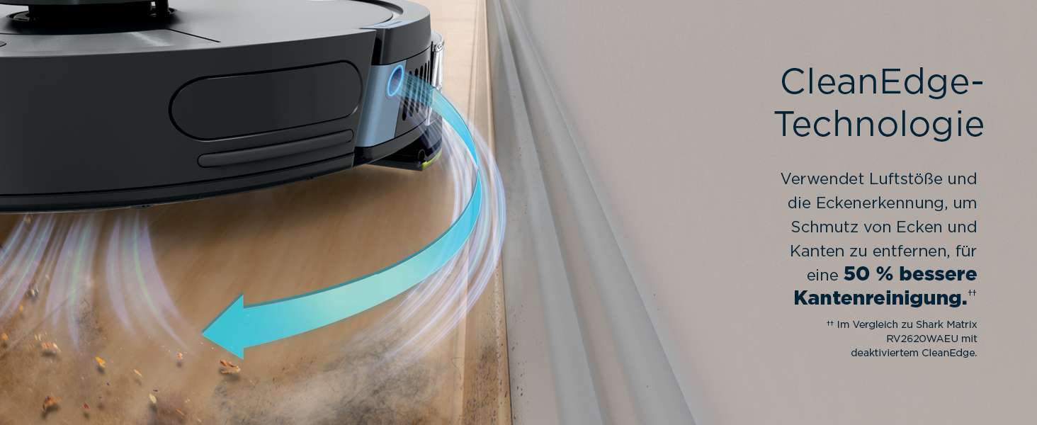 Робот-пилосос Shark Matrix Plus 2-в-1 з функцією миття та авто-збірником пилу, самоочищуючийся, для шерсті тварин, килимів та твердих підлог, 14,5 см, чорний