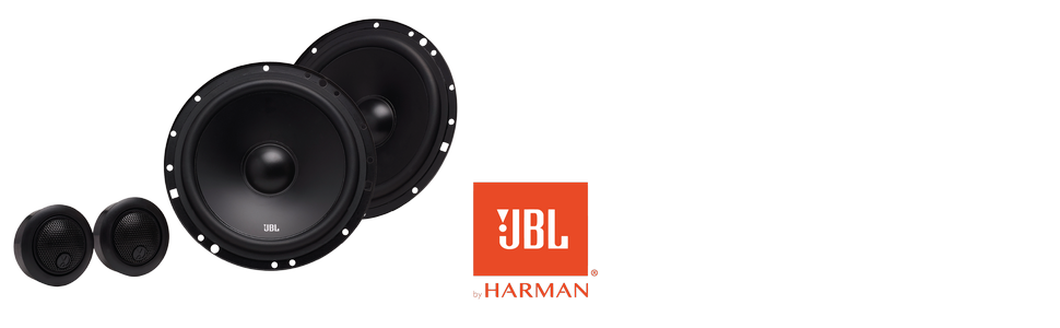 Автомобільна акустика JBL Stage1 601C 200 Вт, компонентна система 2-смугова, динаміки 16-17 см, твіттер, чорна, Harman Kardon