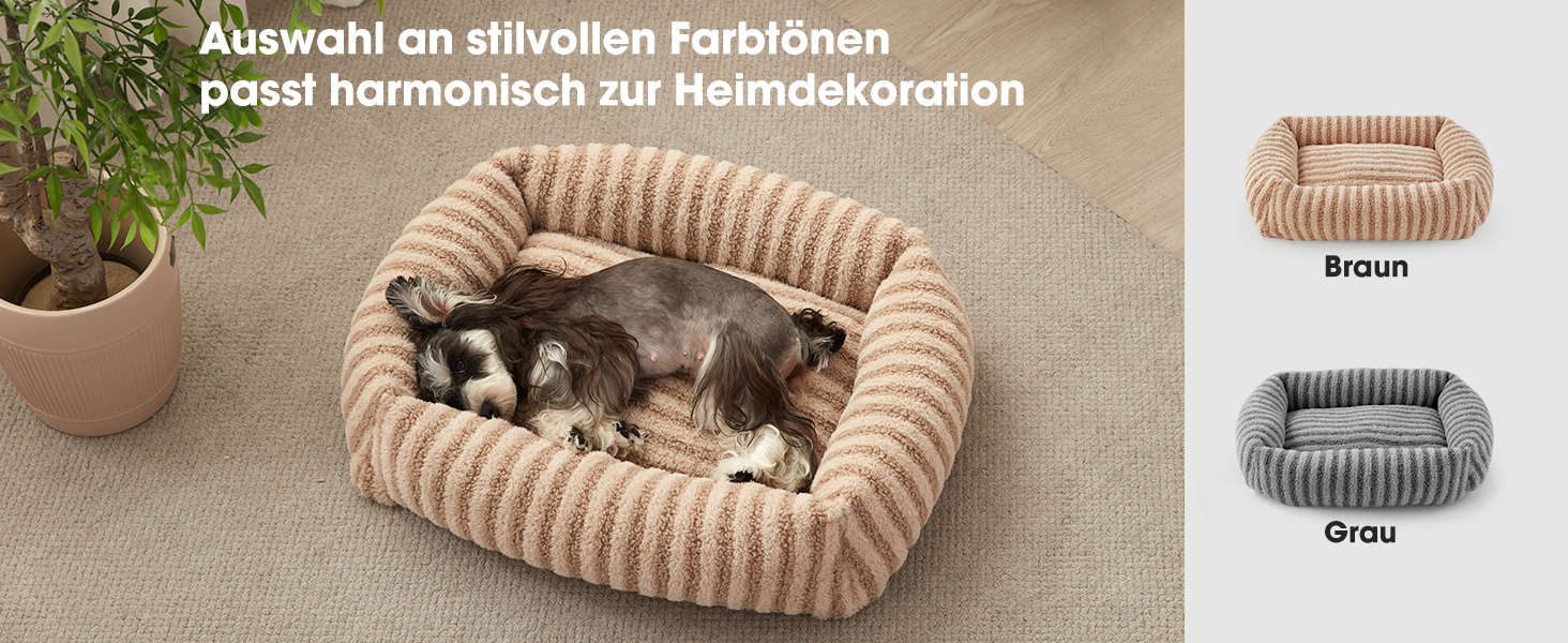 Лежанка для собак середнього розміру, сіра, 64x54x18 см, знімний, зручний, з підвищеними бортиками, з антиковзким покриттям