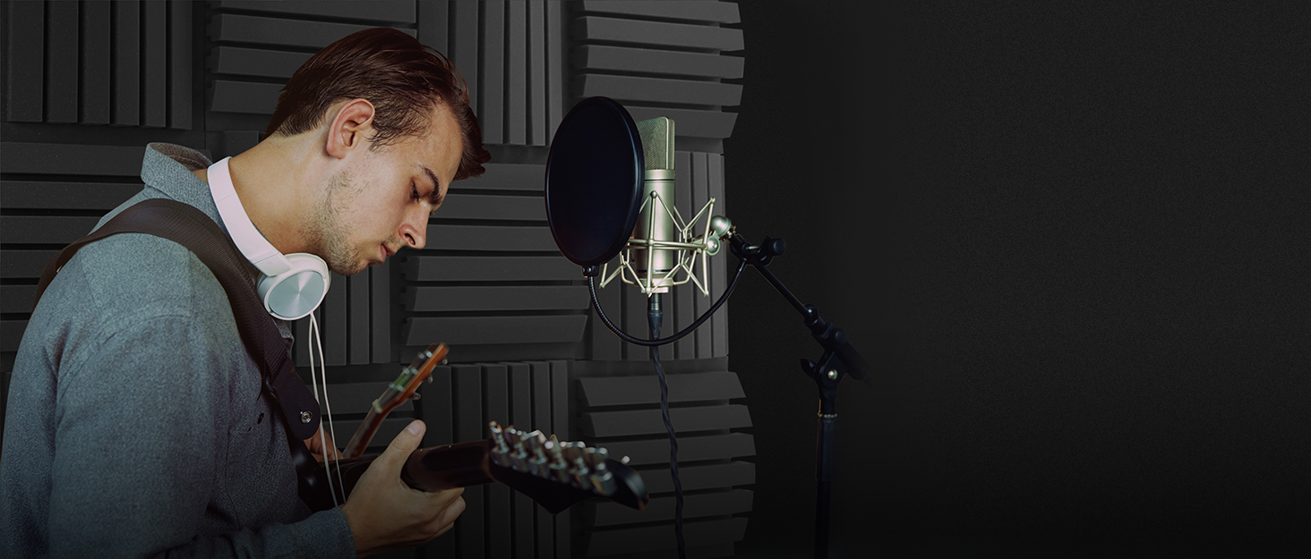 Акустичний поролон для звукоізоляції, панелі шумопоглинаючі 30x30x2.5 см з клейкою основою, набір 52 шт для студії звукозапису та домашнього кінотеатру