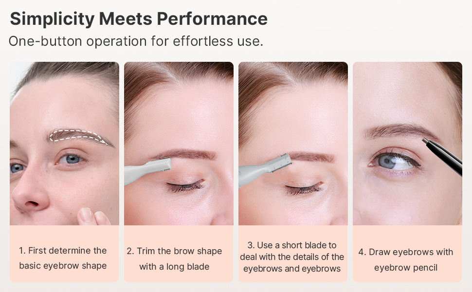 TOUCHBeauty AG-1658W: Професійний тример для тіла та обличчя - триммер для носа, брів, вух та обличчя (білий, срібний)