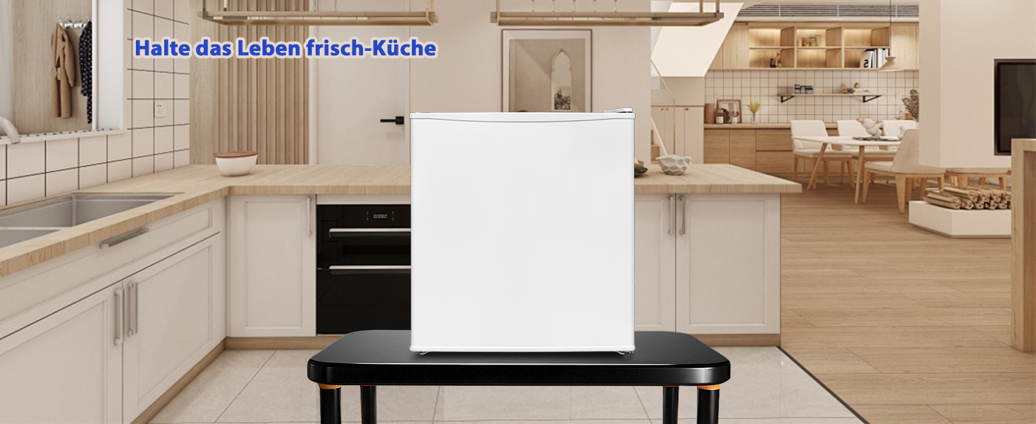 Міні холодильник 45L, білий, без морозильної камери, тихий, для кухні, офісу, спальні, невеликих квартир, готелів, 0-10°C