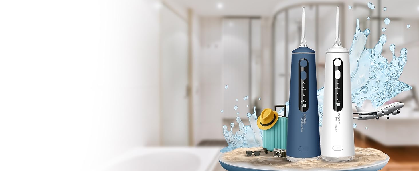 Іригатор для порожнини рота Munddusche Aquapik 100 – рекомендований стоматологами пристрій для видалення нальоту з 8 насадками, 10 рівнями тиску, баком 600 мл, поворотним 360° наконечником, шлангом 100 см, ідеальний для імплантів та ортодонтії, білий