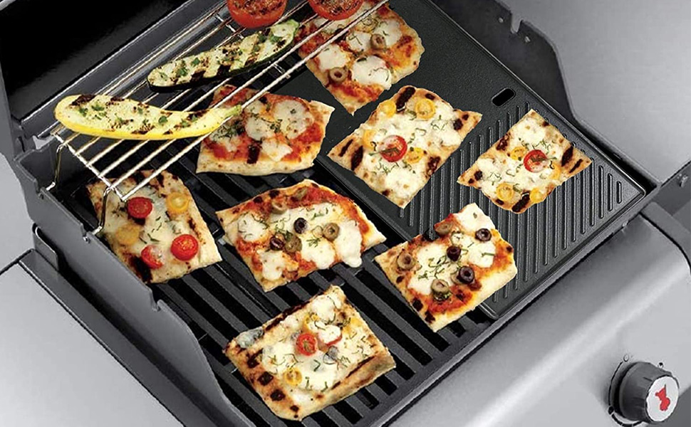 Решітка-гриль для Weber Spirit I/II 200/210/E210/E220/S210/S220 (лицьові кнопки керування), Запчастина Weber 7637, чавунна решітка-гриль