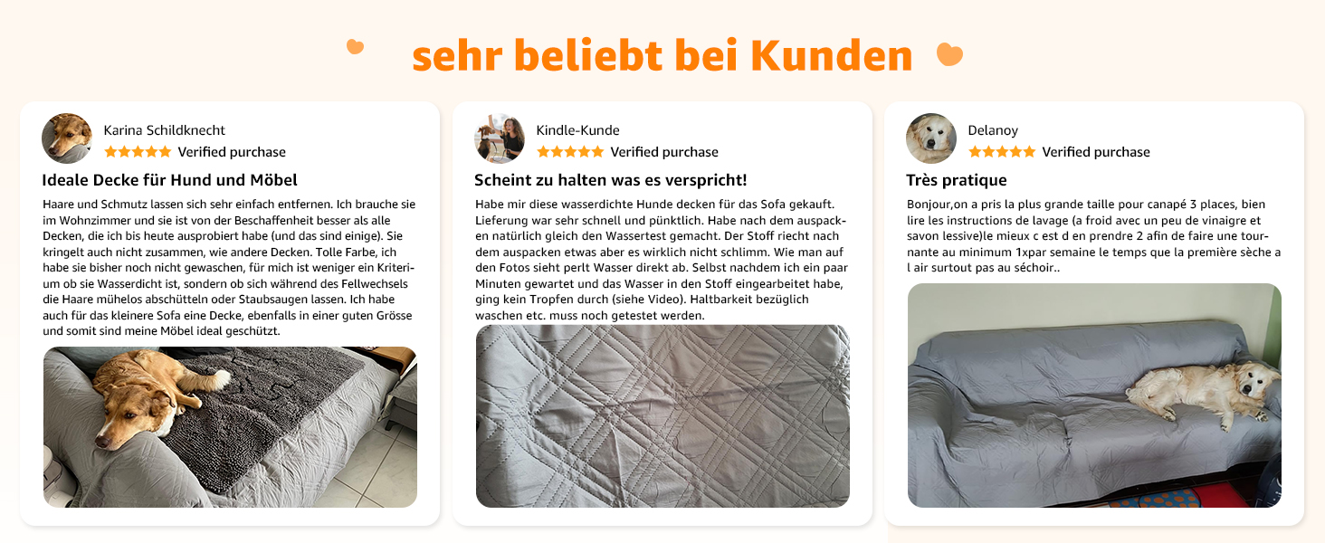 Водонепроникний килимок для собак Pick for Life 208x208 см - захист дивану та ліжка. Миючий килимок для великих та маленьких собак, сірий