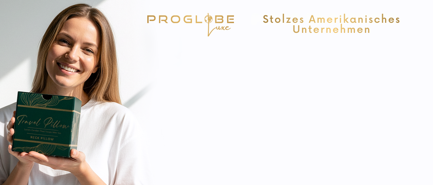 Подушка для подорожей Proglobe Luxe з піни Memory Foam (чорний). Комфортна подушка під шию для літаків з підставкою під підборіддя, компресійним мішком.