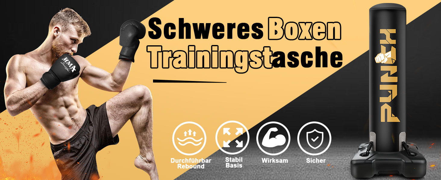 Важкий боксерський мішок зі стійкою для дорослих, підлітків та дітей. Комплект для кікбоксингу та ММА. Ідеально для домашнього фітнесу.