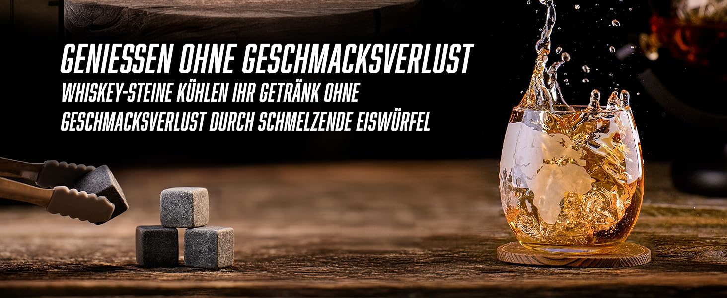 Whisky Carafe Set - Whiskey Gift Set - Gifts for Men - Men's Gifts Gift - Birthday Gift for Men - Globe Decanter 900ML, Gift Box, 4 Whiskey Stones