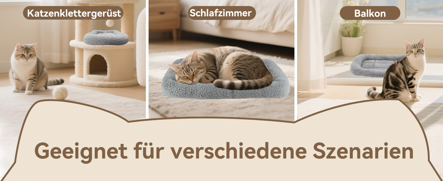 Килимок для котів та собак PETLESO: м'який, з антиковзною основою, 56x41 см