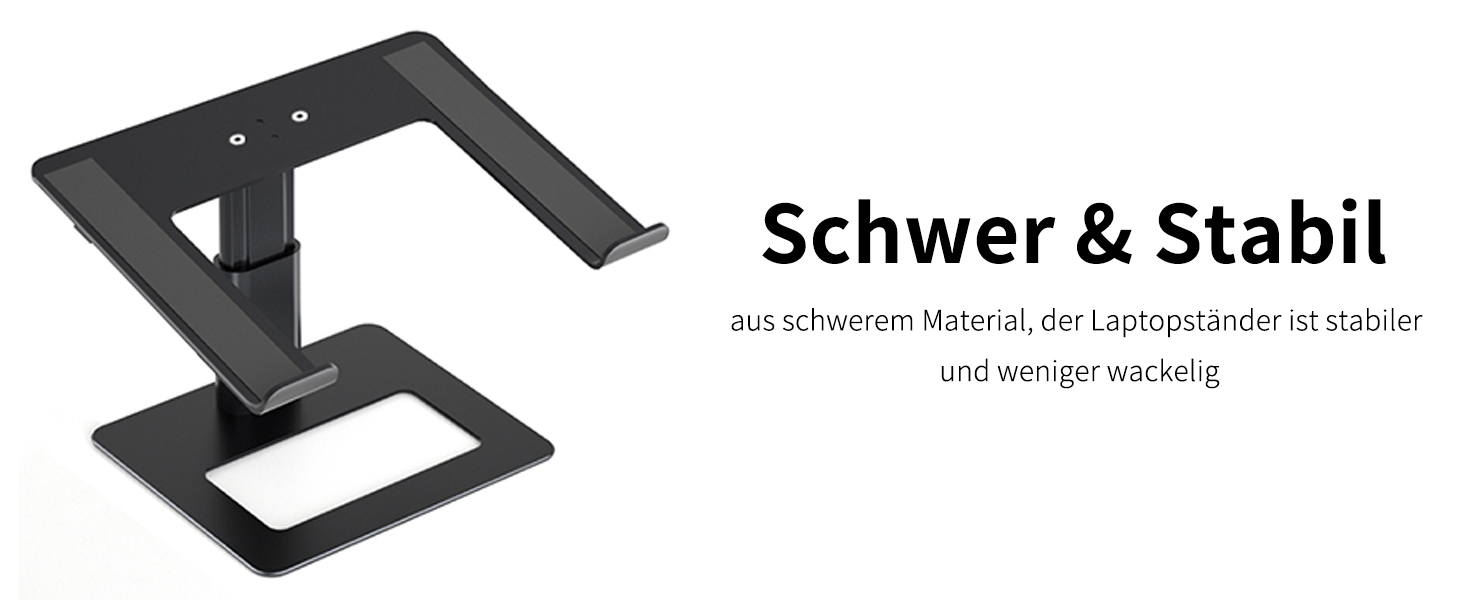 Підставка для ноутбука Soundance настільна, регульована, чорна, 10-17.3 дюймів