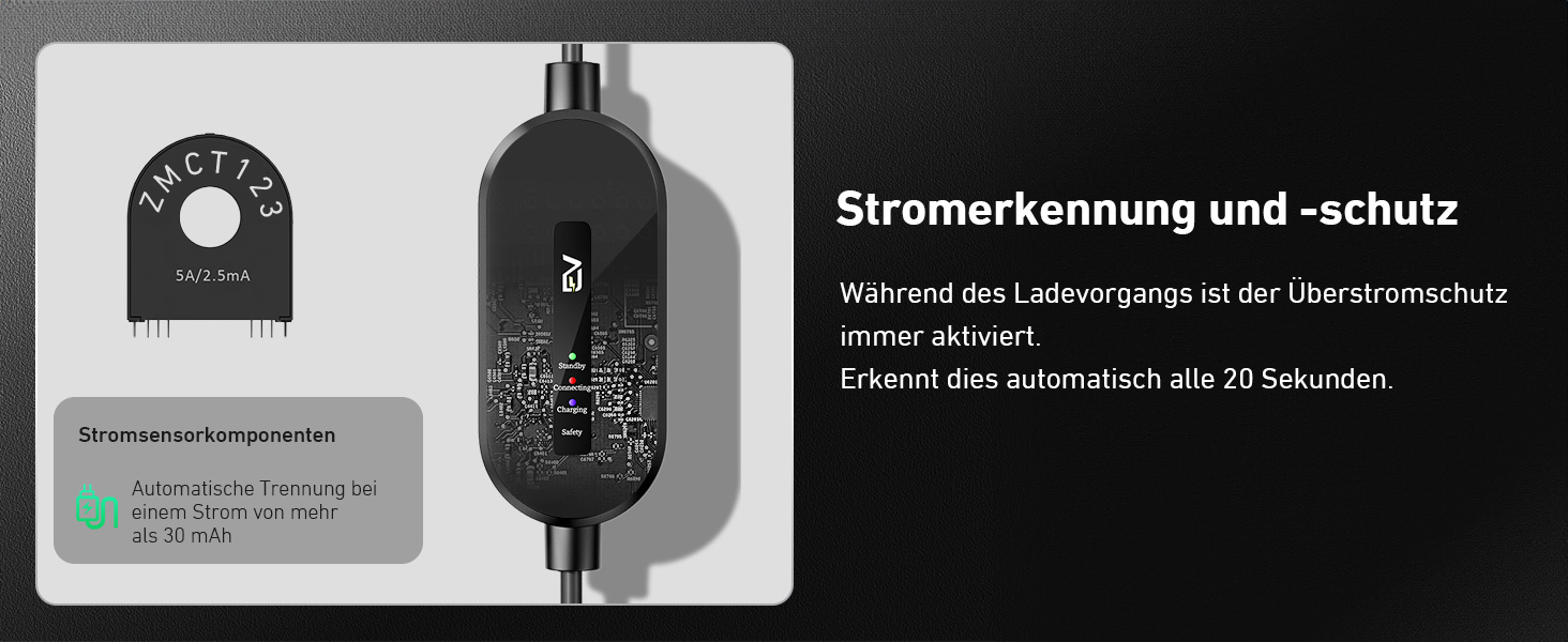 Кабель для зарядки електромобіля Evjuicion Typ 2 Schuko, 3.68kW, 6м, 16A, з індикатором, IP67, для ID.3/4, X1, 5ER, Model Y/3 та інших електромобілів