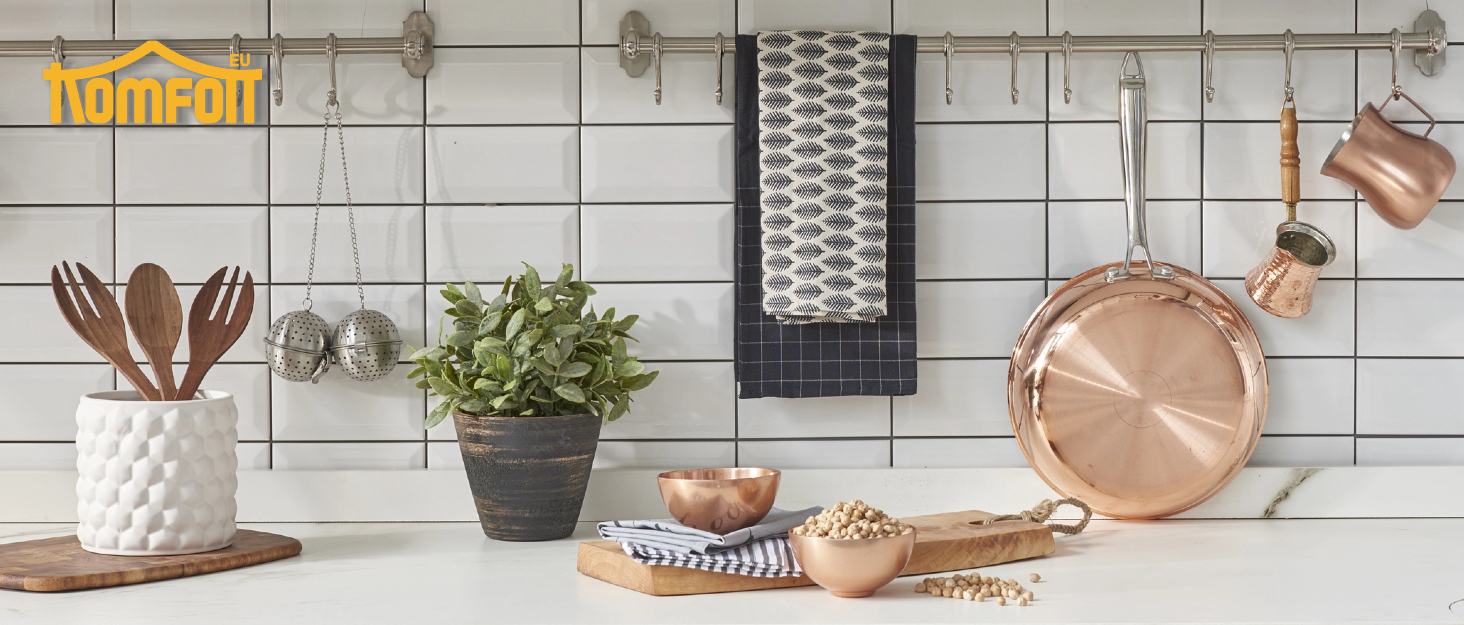 Полиця для мікрохвильової печі KOMFOTTEU 52x42x78 см, кухонна полиця з регульованими ніжками та захистом від перекидання, економна полиця для каструль, сковорідок, тарілок та мисок, коричнева