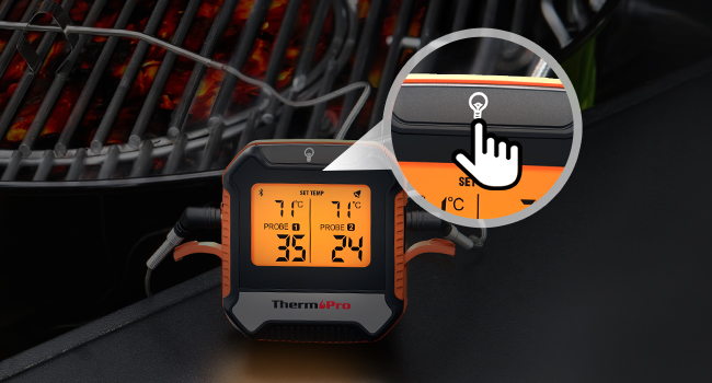 Цифровий м'ясний термометр ThermoPro з 2 зондами для гриля, барбекю, коптильні, з Bluetooth 5.0 до 135 м, перезаряджуваний, з сигналом тривоги, для кухні та смартфона