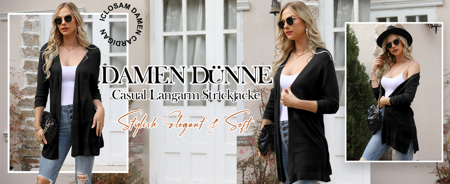 Жіночий легкий кардиган iClosam з довгим рукавом: стильний та зручний вибір для літа