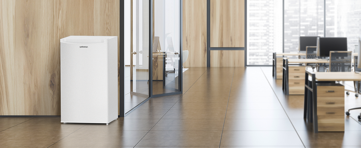 Холодильник Upstreman 91L з функцією швидкого охолодження, 5 температурних режимів (1-8℃), енергоефективний, 41 дБ, компактний, для студентського гуртожитку/офісу, BR321- (білий)