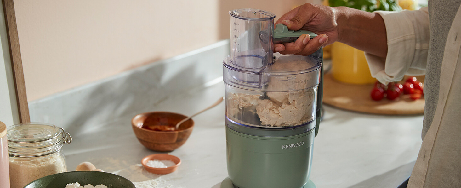 Кухонний комбайн Kenwood MultiPro Go FDP22.130GY, 900 Вт, компактний, блакитний, 1.3 л