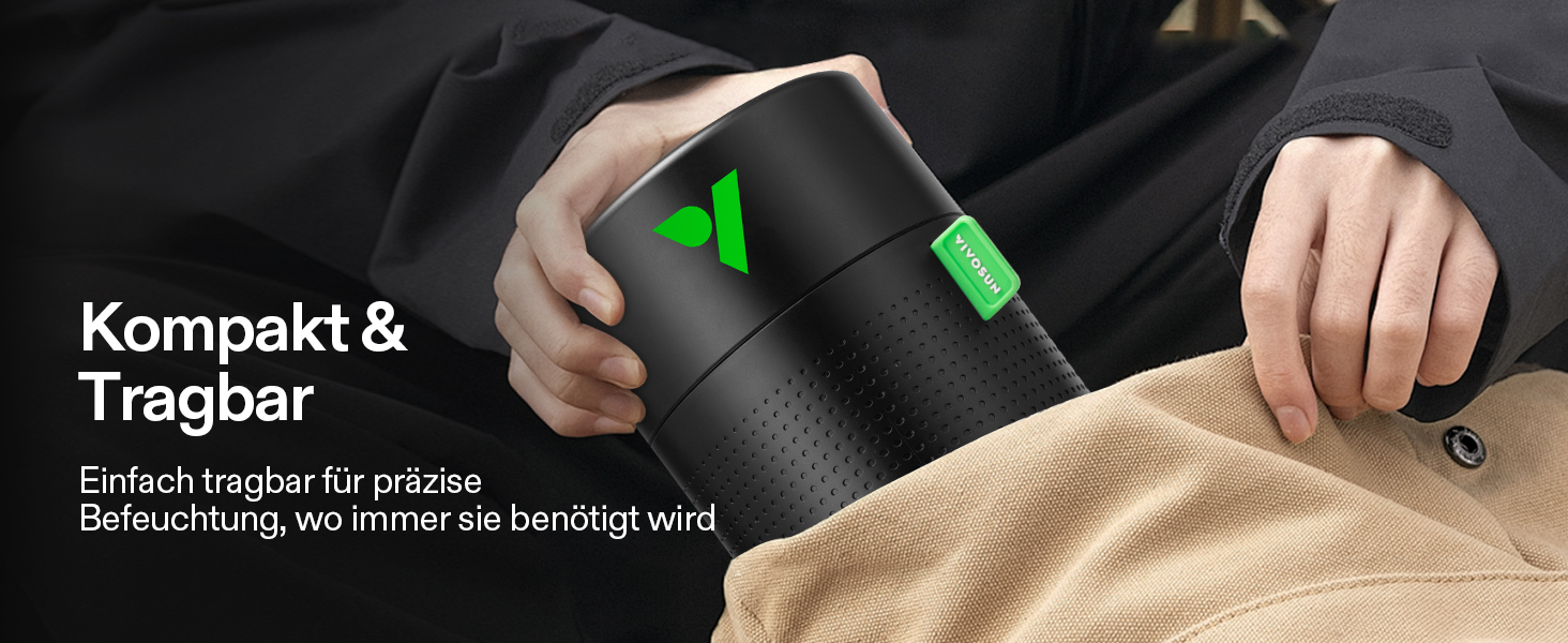 VIVOSUN AeroStream U075: USB-увлажнитель повітря, 750 мл, 2 режими туману, автовимкнення, смарт-пульт VGrow, для гроубоксів