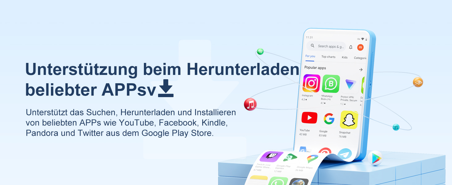 MP3 плеєр Oilsky 80GB Bluetooth WiFi Android 9.0 4