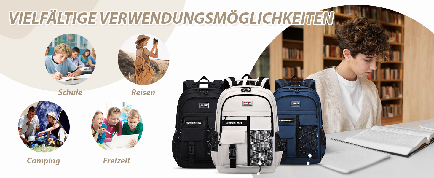 Шкільний рюкзак для хлопчика-підлітка, 2025, великий рюкзак для школи, гімназії, старшої школи, водонепроникний, для ноутбука 15.6