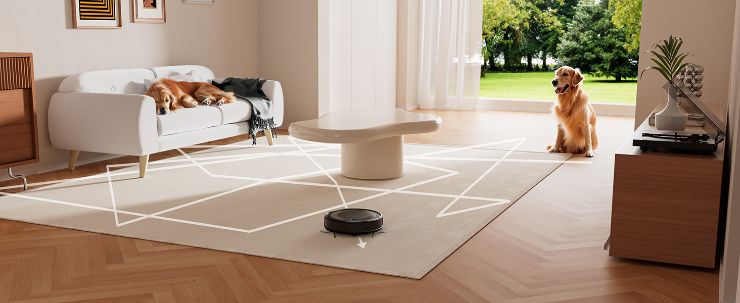 Робот-пилосос LEFANT M310: потужний, з Wi-Fi, для тварин та твердих поверхонь