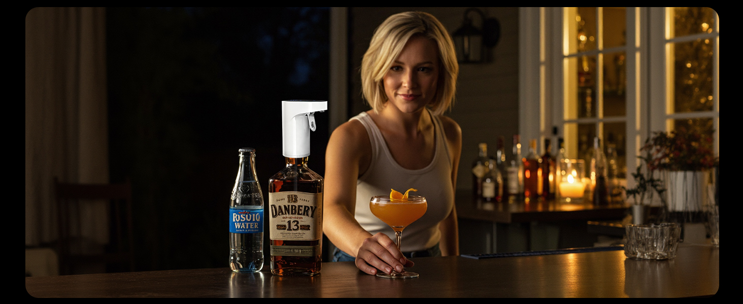 Електричний декантер для вина 5-в-1 з регульованою дозуванням, цифровий виливач, автоматичний дозатор вина, подарунок на день народження, День святого Валентина