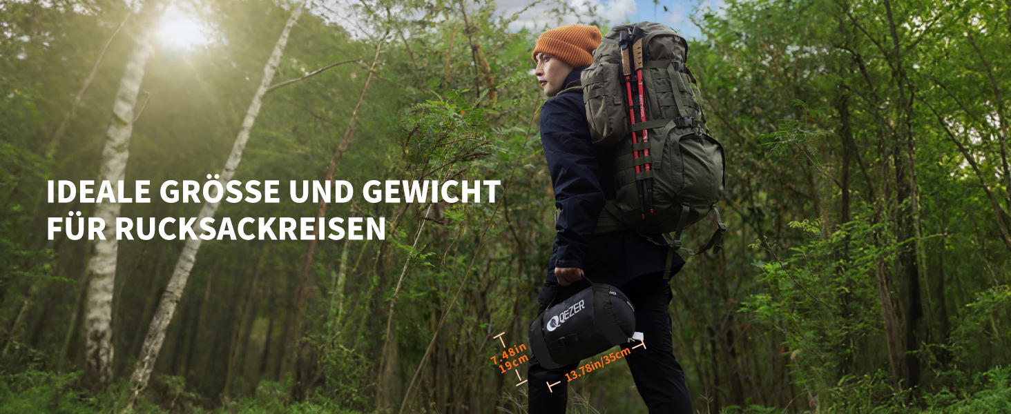 Спальний мішок пуховий, зимовий, 600FP+, 12°C/-24°C, легкий та теплий, для 3-4 сезонів, кемпінг, трекінг, чорний