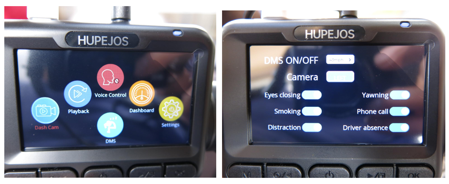 Відеореєстратор автомобільний HUPEJOS KI Dashcam V8Pro 4-камерний з монітором водія, 3K+ 3*1080P, 360°, WiFi, GPS, CPL, 128GB, 24H парковка