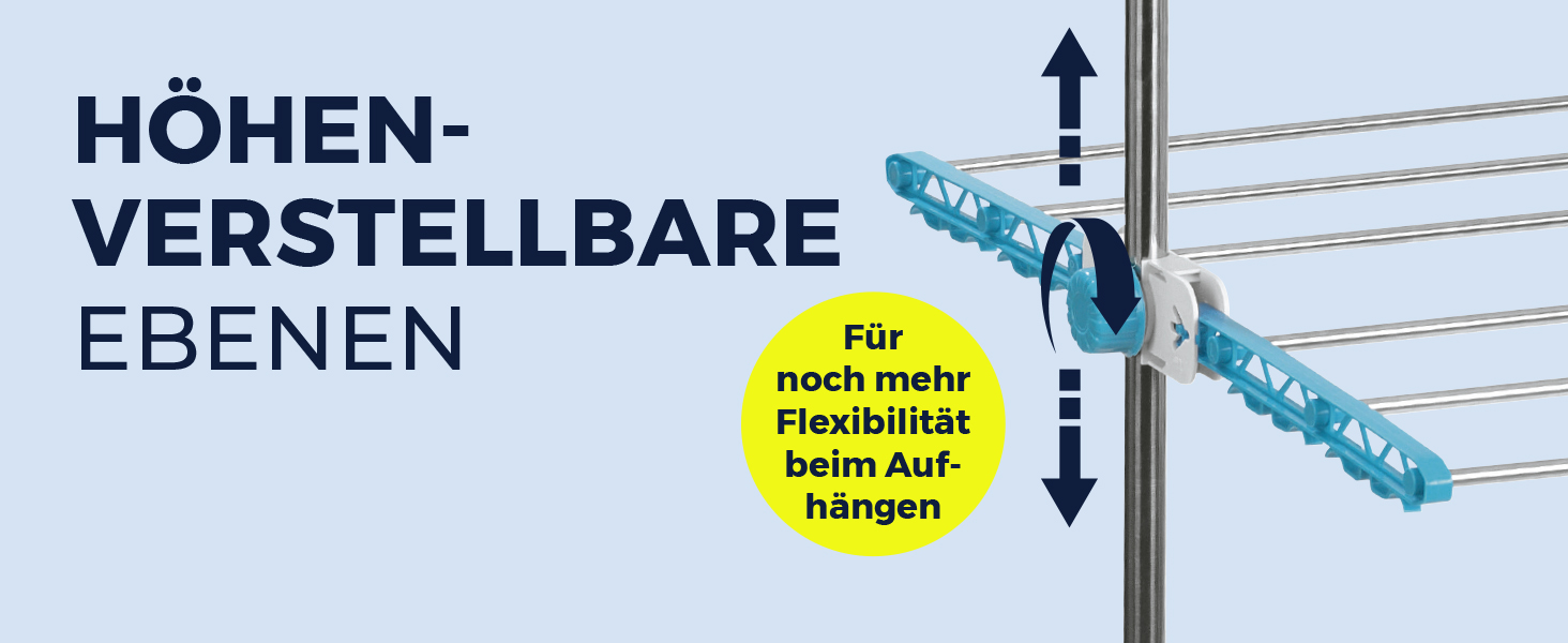 Електричний сушильний стійка EASYmaxx 900 з роликами, 9м довжини сушіння та 2 ярусами | Турбо стійка для білизни з бічними крилами та технологією повітряного потоку | 138x65x148 см