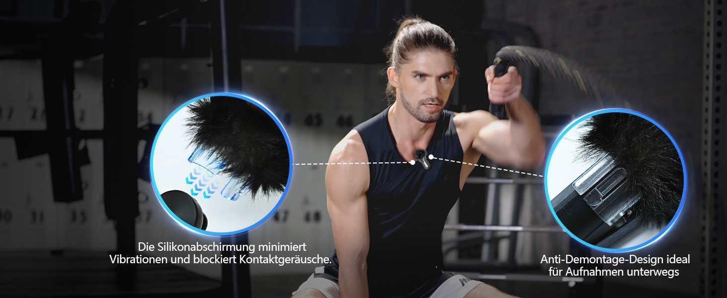 Бездротовий мікрофон-петличка SYNCO P2ST для iPhone 15/16/17 та Android (USB-C, HiFi, з чохлом для зарядки)