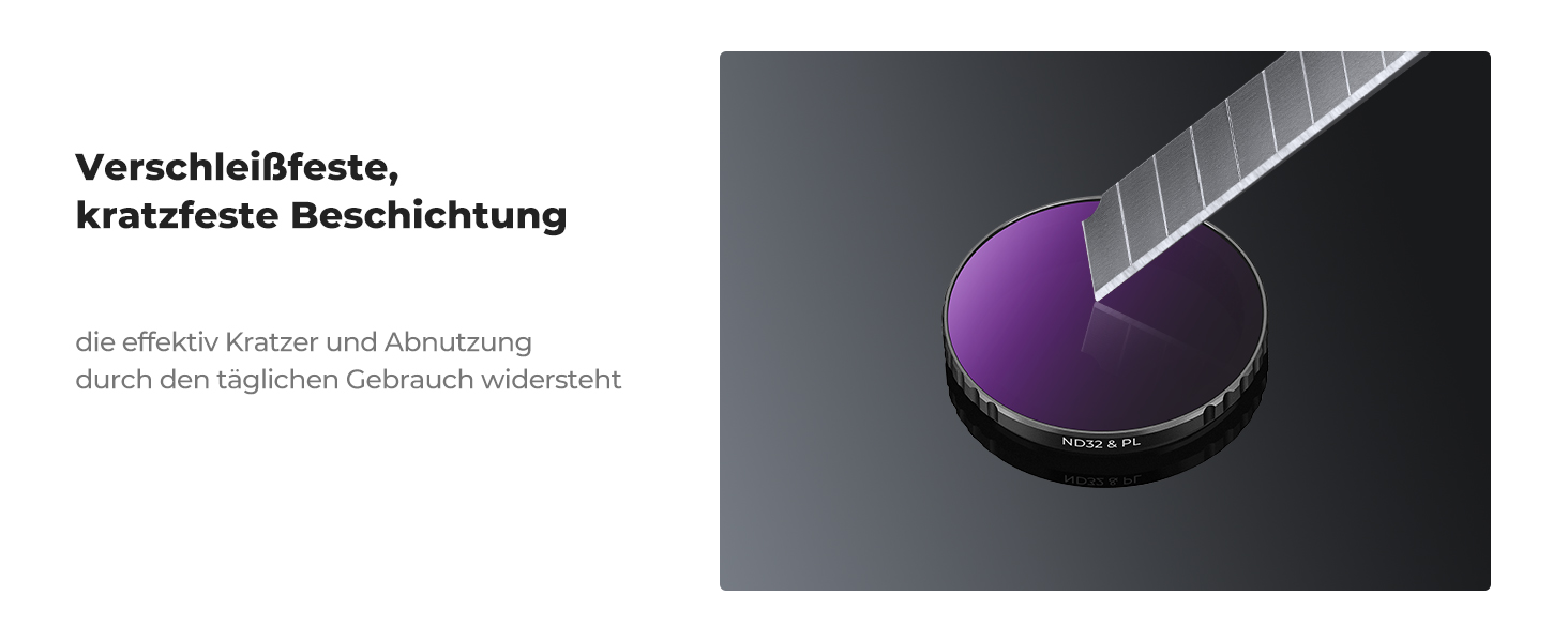 Фільтри ND/PL K&F Concept для DJI Osmo Action 4/5 PRO - набір (ND8/PL, ND16/PL, ND32/PL, ND64/PL)