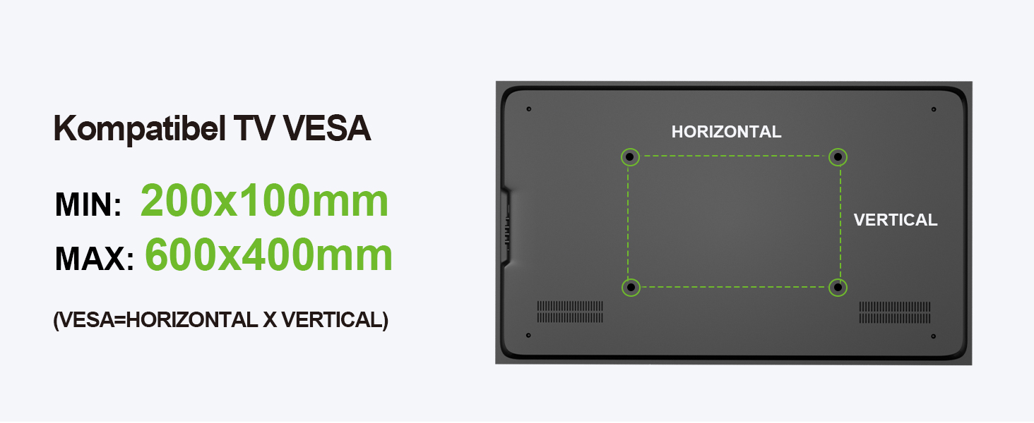 Кріплення для телевізора USX-MOUNT XMM902: поворотне та нахильне, для плоских та вигнутих телевізорів до 35 кг, VESA 400x400 мм, 37-86 дюймів