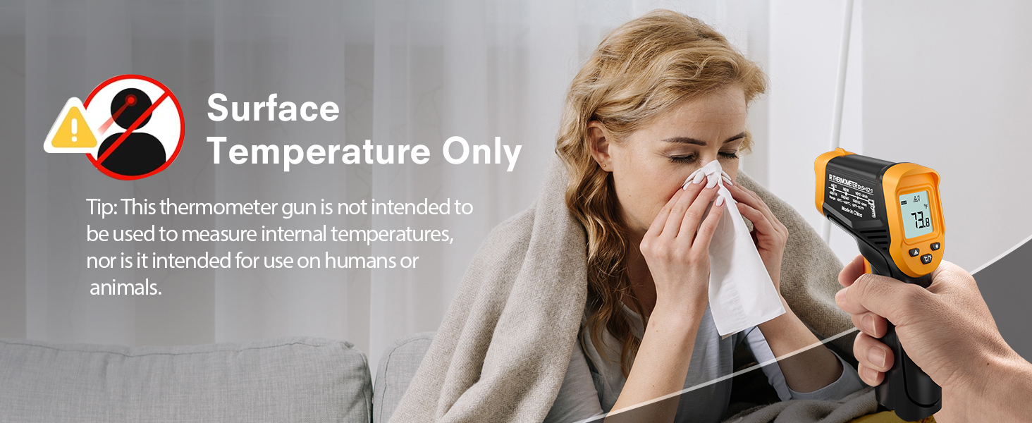 Інфрачервоний термометр Eventek -50°C до 600°C. Безконтактний цифровий лазерний термометр з підсвічуванням екрану. Для кухні, гриля, охолодження, промисловості. Базова комплектація