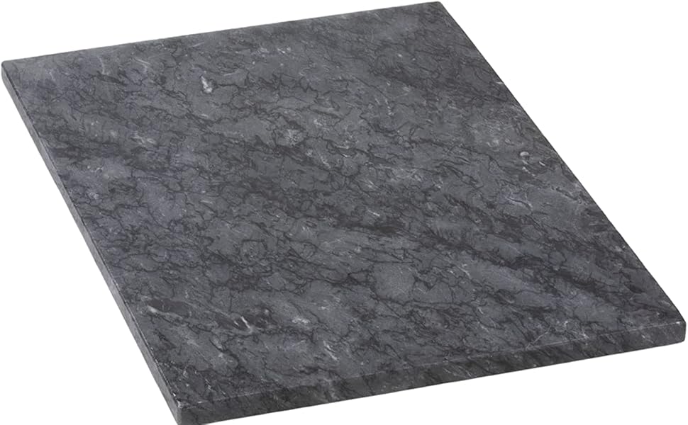 Обрізний дошка Homiu з мармуровим ефектом, 40 x 30 см, термостійка, антиковзна, чорна