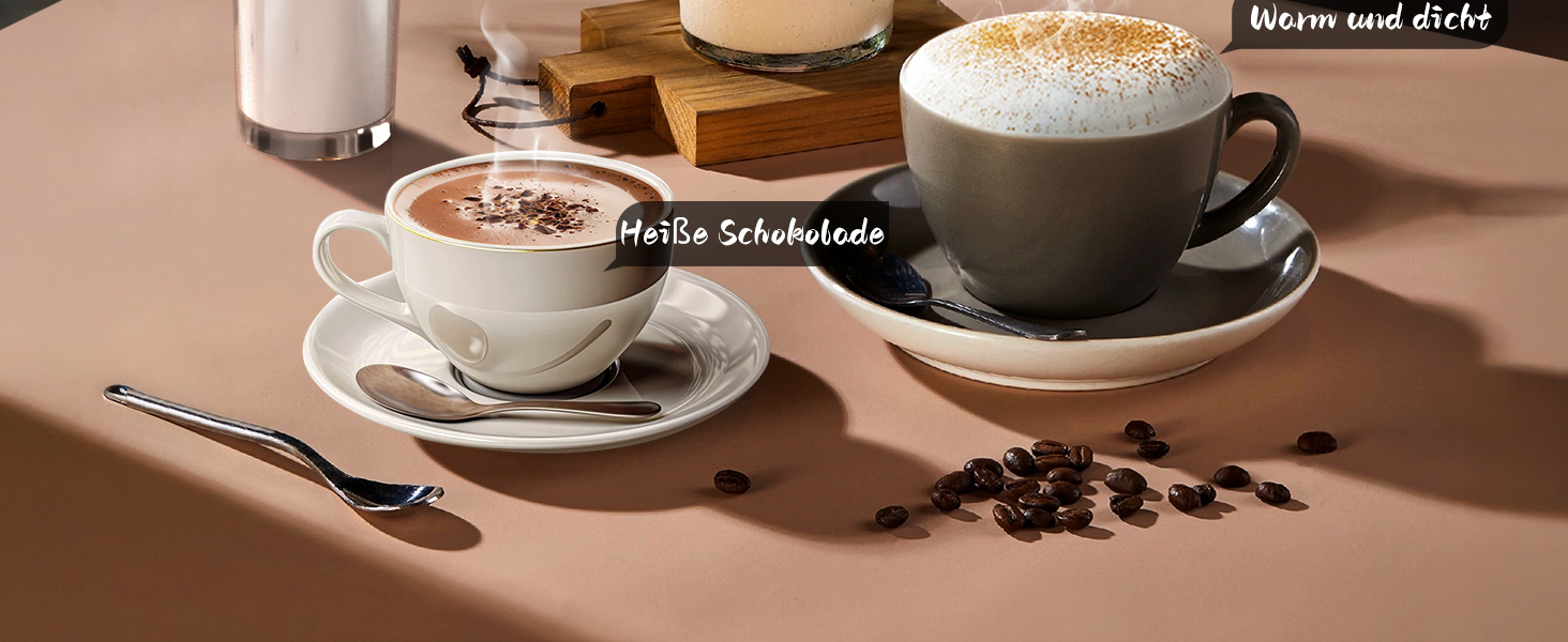 Електричний піноутворювач для молока Morpilot, 500 мл, 650 Вт, нержавіюча сталь, миється в посудомийній машині, для гарячого та холодного молока, шоколаду, антипригарне покриття