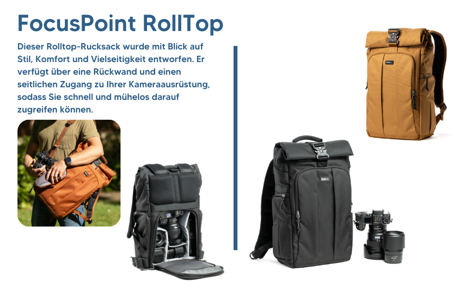 Фоторюкзак Think Tank FocusPoint 30L Urban Rust — місткий міський рюкзак для камери та аксесуарів, 30 літрів