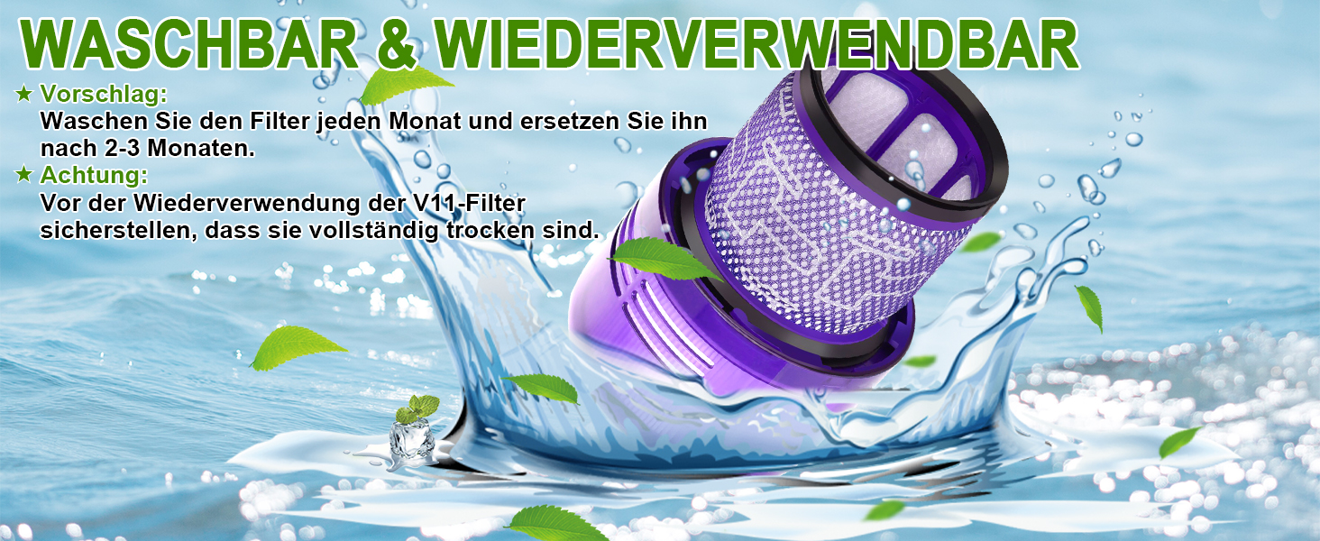 Фільтр для пилососа Dyson V11 SV17 SV14 SV22 (3 шт.) - Оригінал, HEPA, для дому
