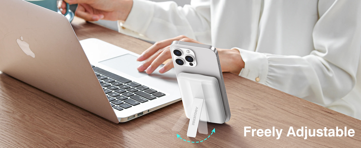 Powerbank AOGUERBE MagSafe 10000mAh з LED дисплеєм, PD 22.5W, для iPhone 17/16/15/14/13/12