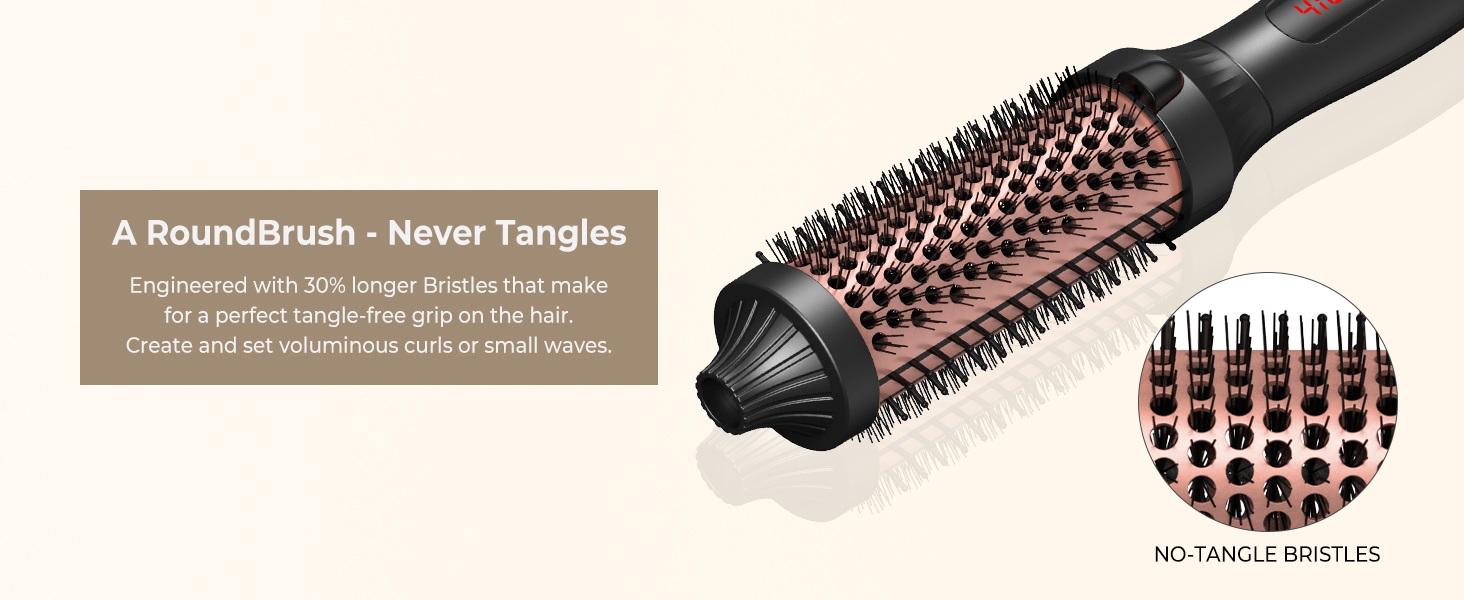 UKLISS Hairstyler 6 в 1: Airbrush, круглі щітки, плойка, фен, випрямляч | 1000W | для локонів, об'єму, випрямлення та сушіння