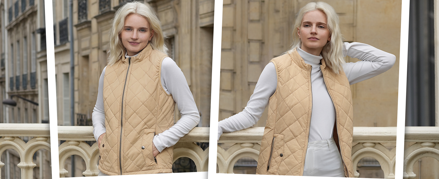 Жіноча жилетка Fuinloth, осіння, легка, стеганий жилет, без рукавів, куртка, короткий жилет, гільє, XXL, шоколадного кольору