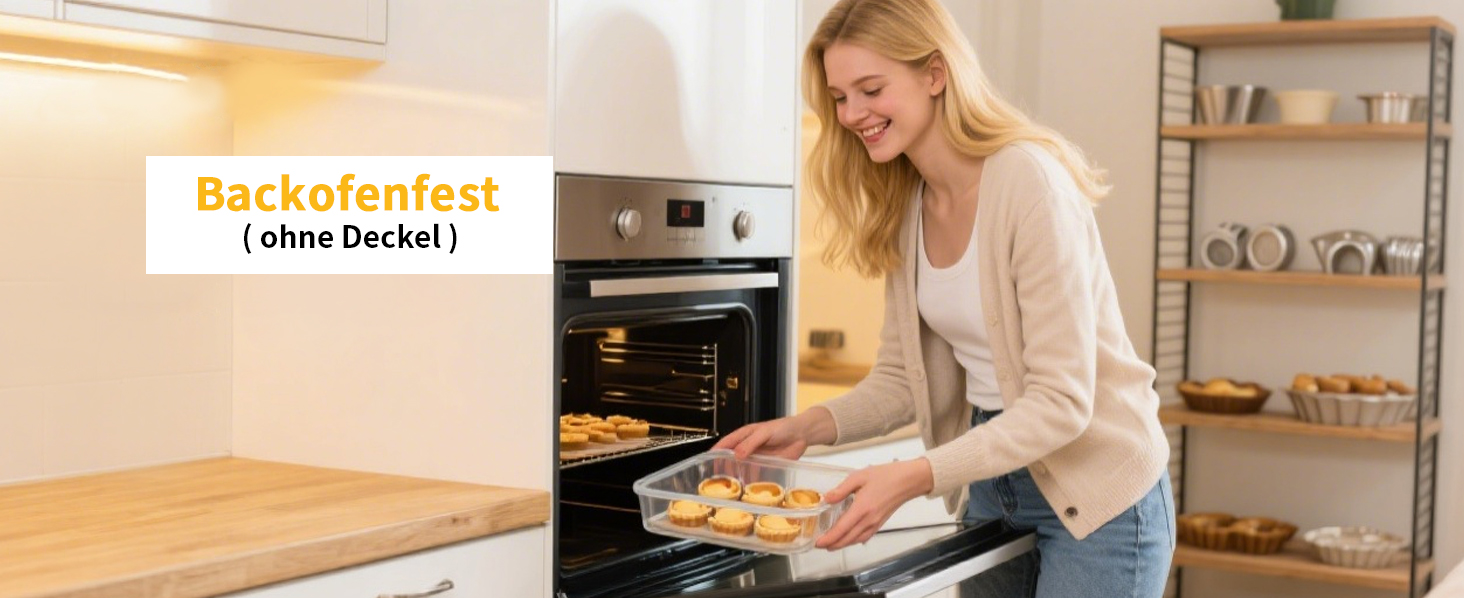 Набір скляних контейнерів для зберігання їжі з кришками з преміум-пластику, 10 шт., блакитні