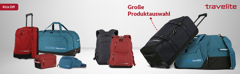 Поясна сумка Travelite Kick Off: 30 см, 5 л, червона - для подорожей та спорту