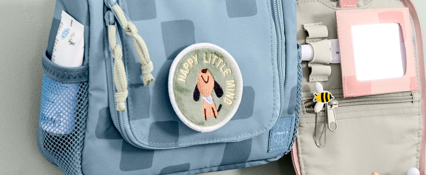 Дитяча косметичка-органайзер для подорожей LÄSSIG Mini Washbag з підвісом, принт Party Rose